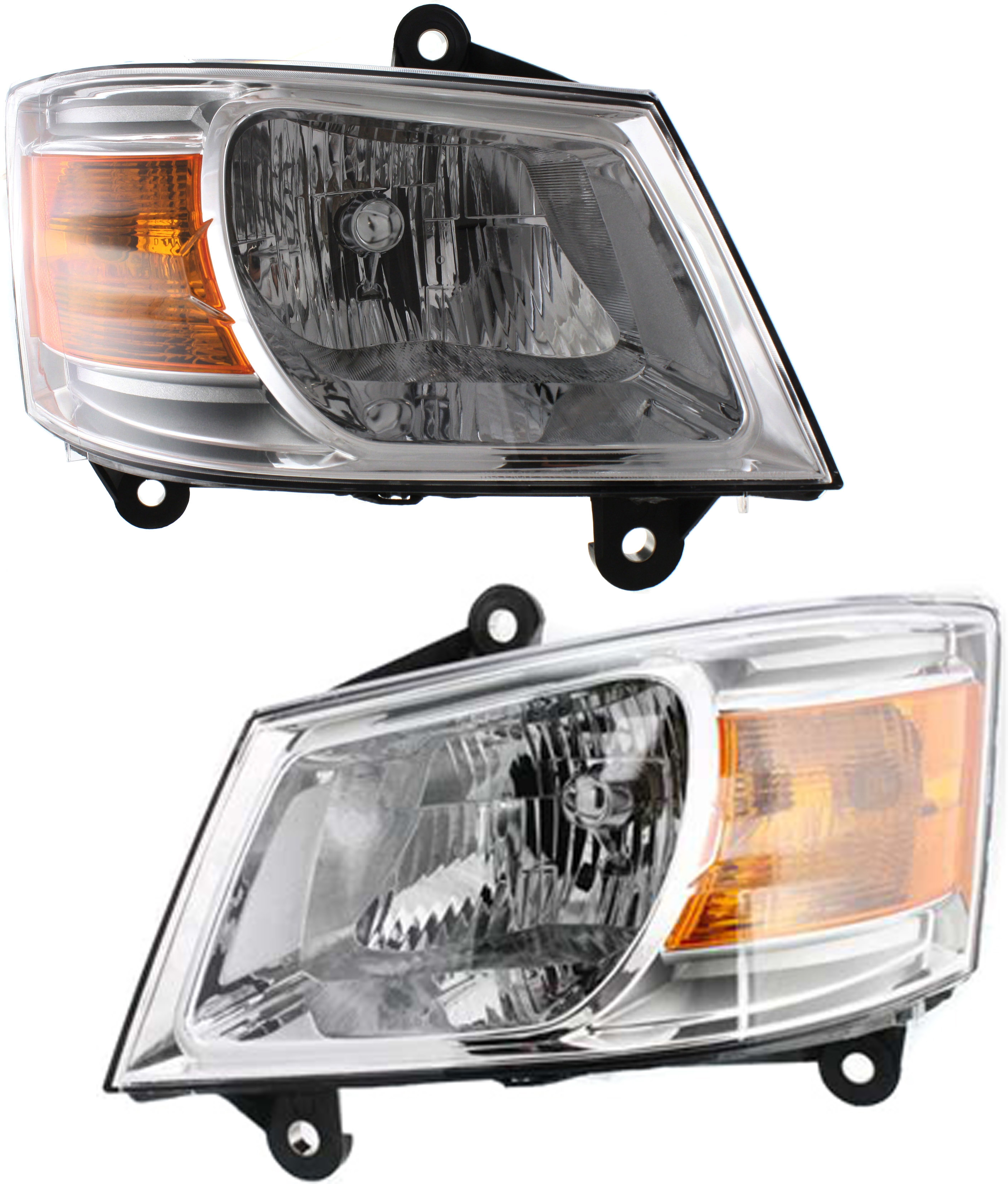 AM GRAND CARAVAN 08-10 HEAD LAMP RH AND LH Assembly Halogen SKU SET ARBD100113 Partslink CH2502191 CH2503191 OEM 5113333AD PFM 5113332AD PFM