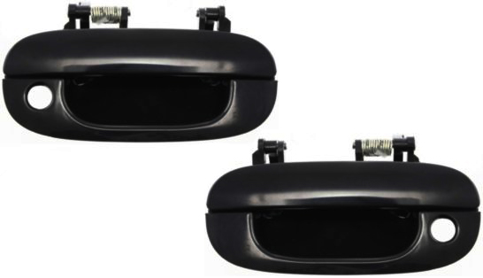 AM RAM 1500-97-01 FRONT EXTERIOR DOOR HANDLE RH AND LH Smooth Black w Keyhole SKU SET ARBD462155 OEM 55275022 PFM 55275023 PFM