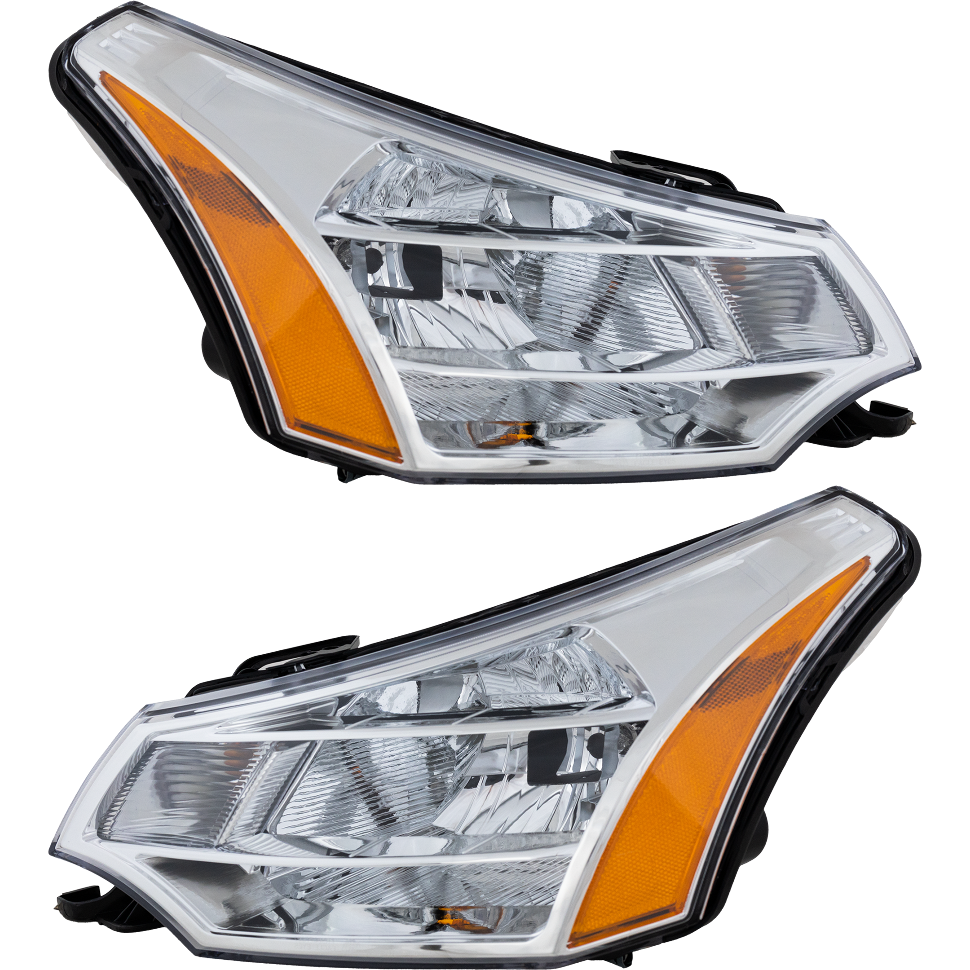 AM FOCUS 08-11 HEAD LAMP RH AND LH Assembly Halogen Sedan Exc. SES Model CAPA SKU SET ARBF100109Q Partslink FO2502244C FO2503244C OEM 8S4Z13008F 8S4Z13008E
