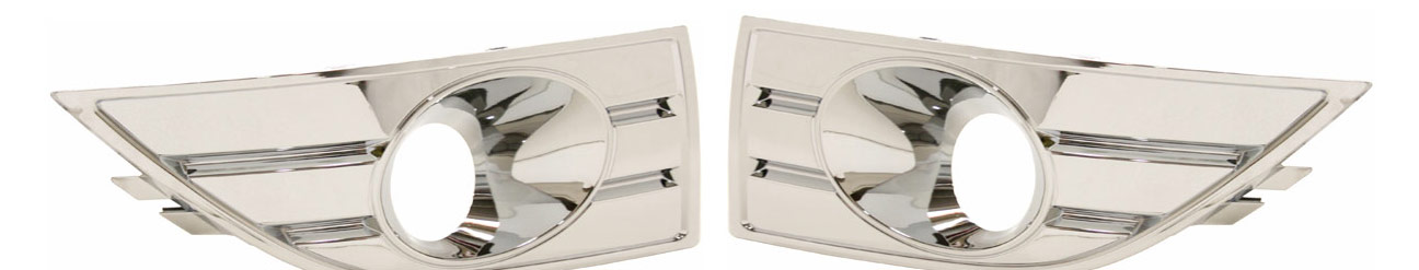 AM TAURUS 08-09 FRONT FOG LAMP MOLDING RH AND LH Chrome SKU SET ARBF107503 Partslink FO1039109 FO1038109 OEM 8G1Z17E810AA 8G1Z17E811AA