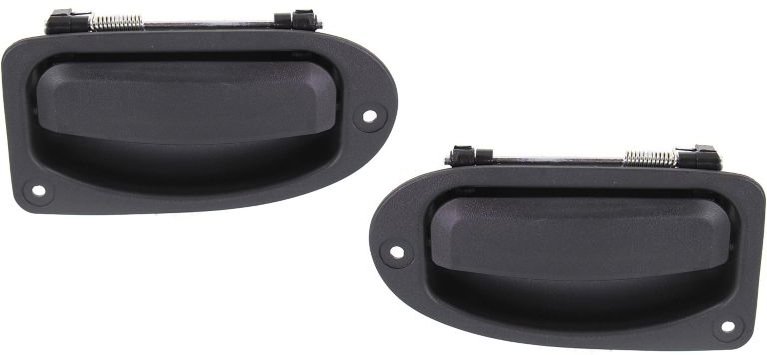 AM RANGER 93-11 REAR INTERIOR DOOR HANDLE RH AND LH Textured Black Plastic SKU SET ARBF491311 Partslink FO1553100 MA1521112 FO1552100 MA1520112 OEM 7L5Z1326605AA 1F8072510A 7L5Z1