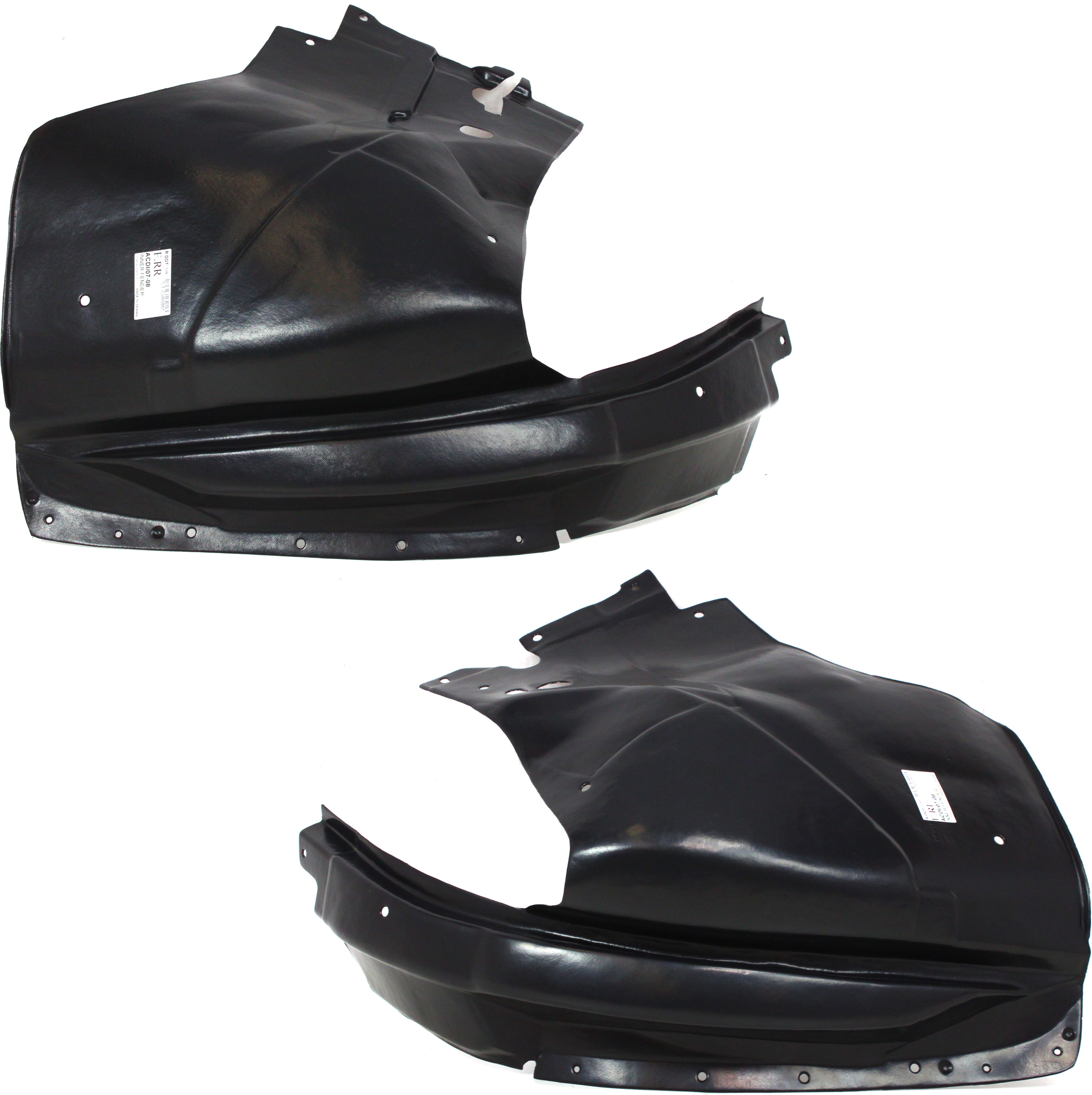 AM ACADIA 07-12 FRONT FENDER LINER RH AND LH Rear Section SKU SET ARBG222103 Partslink GM1249185 GM1248185 OEM 25849006-25849005