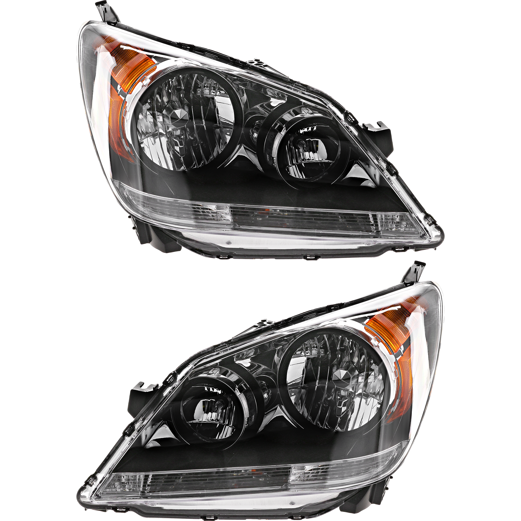 AM ODYSSEY 08-10 HEAD LAMP RH and LH Assembly Halogen CAPA SKU SET ARBH100103Q Partslink HO2502136C HO2503136C OEM 33150SHJA51-33100SHJA51