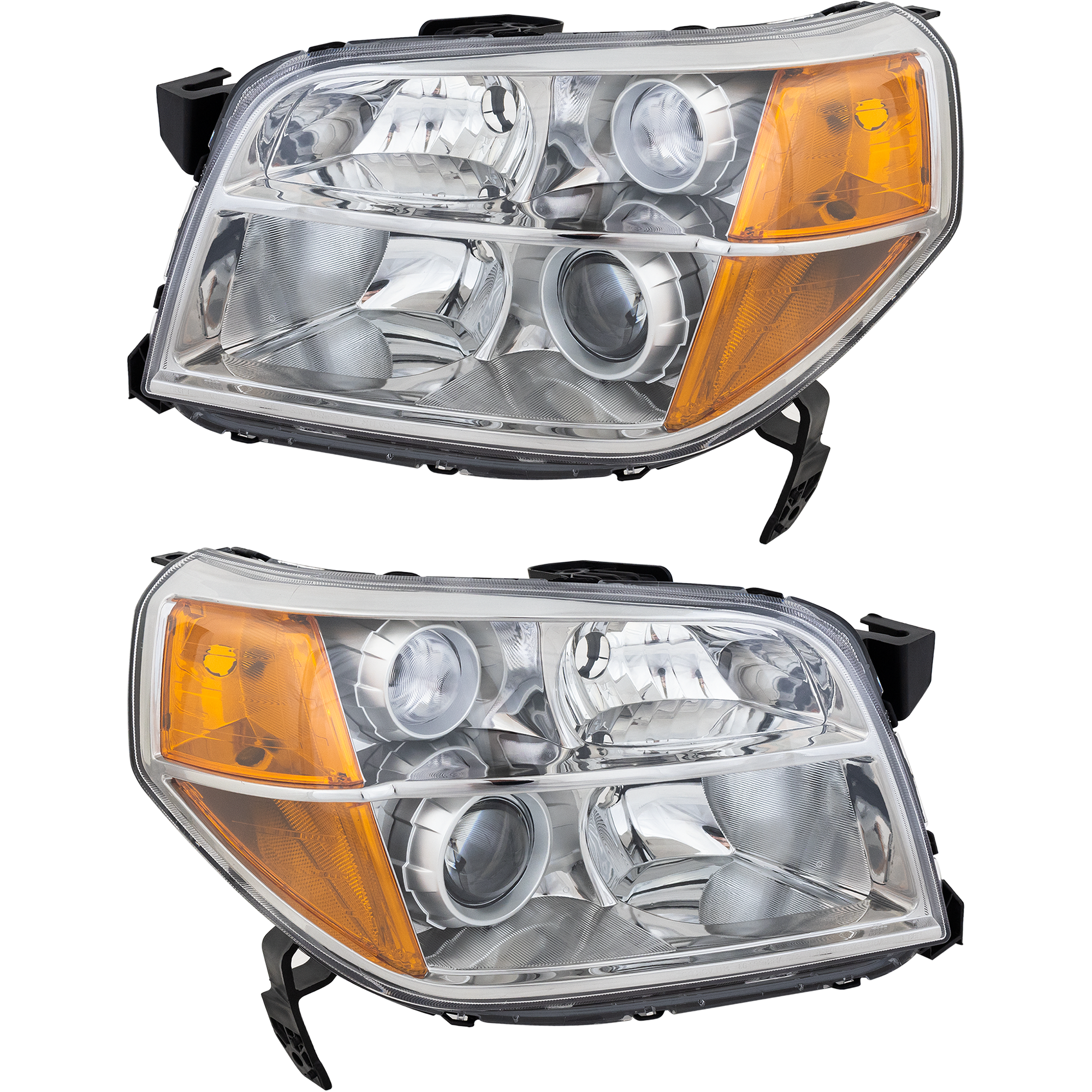 AM PILOT 06-08 HEAD LAMP RH AND LH Lens and Housing SKU SET ARBH100105 Partslink HO2518110 HO2519110 OEM 33151S9VA11-33101S9VA11