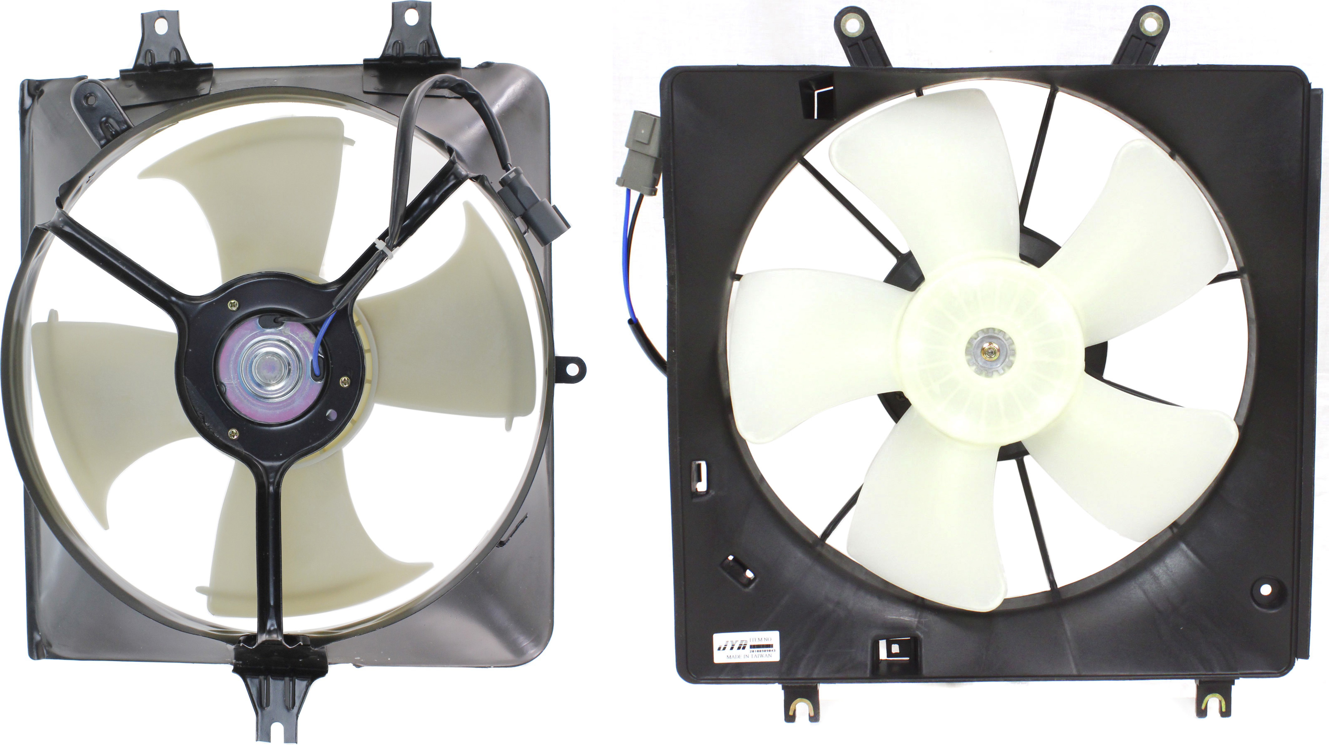 AM ACCORD 03-07 A C CONDENSER AND RADIATOR FAN SHROUD ASSEMBLY Right and Left 6 Cyl. Eng. SKU SET ARBH160902-2 Partslink HO3115125 HO3115124 OEM 38615RCAA00-19015RCAA01