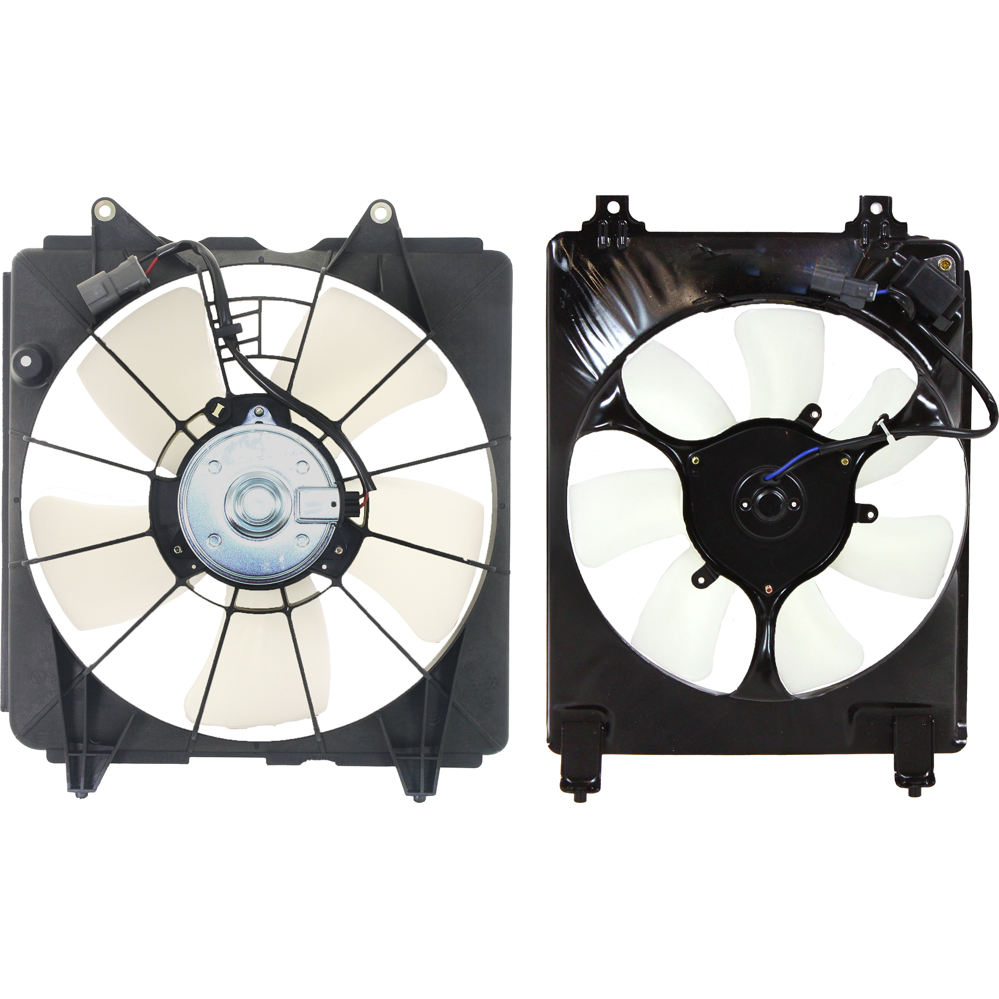 AM CIVIC 09-10 A C AND RADIATOR FAN SHROUD ASSEMBLY 1.8L Eng. Coupe Sedan Automatic Transmission SKU SET ARBH160904-2 Partslink HO3115129 HO3110115 OEM 38616RNAA01 PFM 19015RNAA01