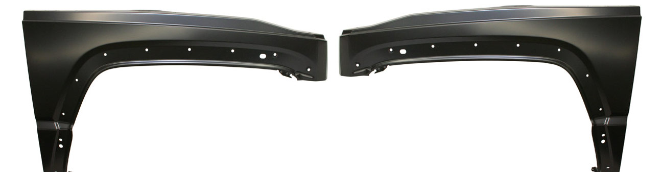 AM LIBERTY 08-12 FRONT FENDER RH AND LH Primed Steel SKU SET ARBJ220101 Partslink CH1240265 CH1241265 OEM 55399010AB 55399011AB