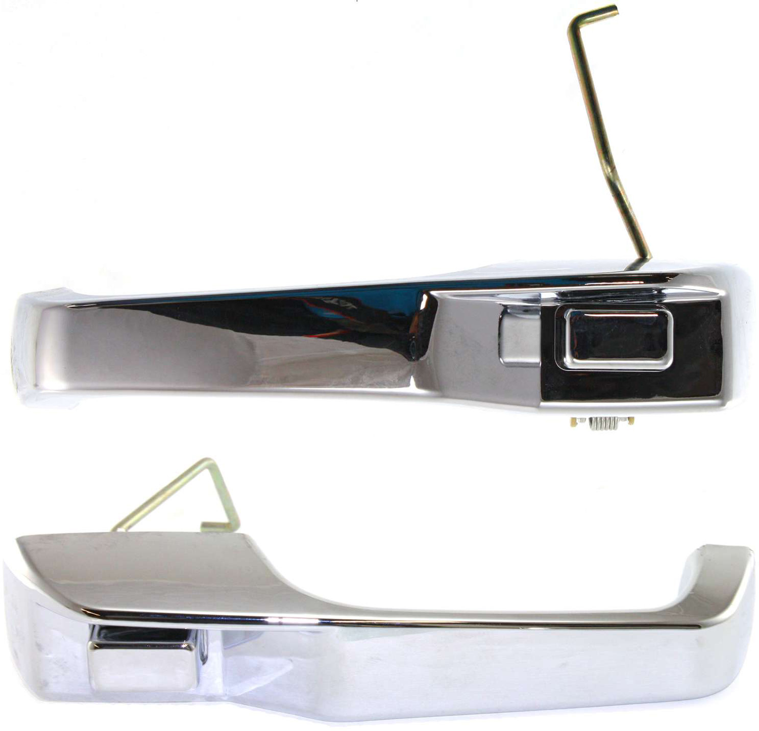 AM GRAND CHEROKEE 93-98 FRONT DOOR HANDLE RH and LH Outside All Chrome w o Keyhole SKU SET ARBJ462109C OEM 55076056AB PFM 55076057AB PFM
