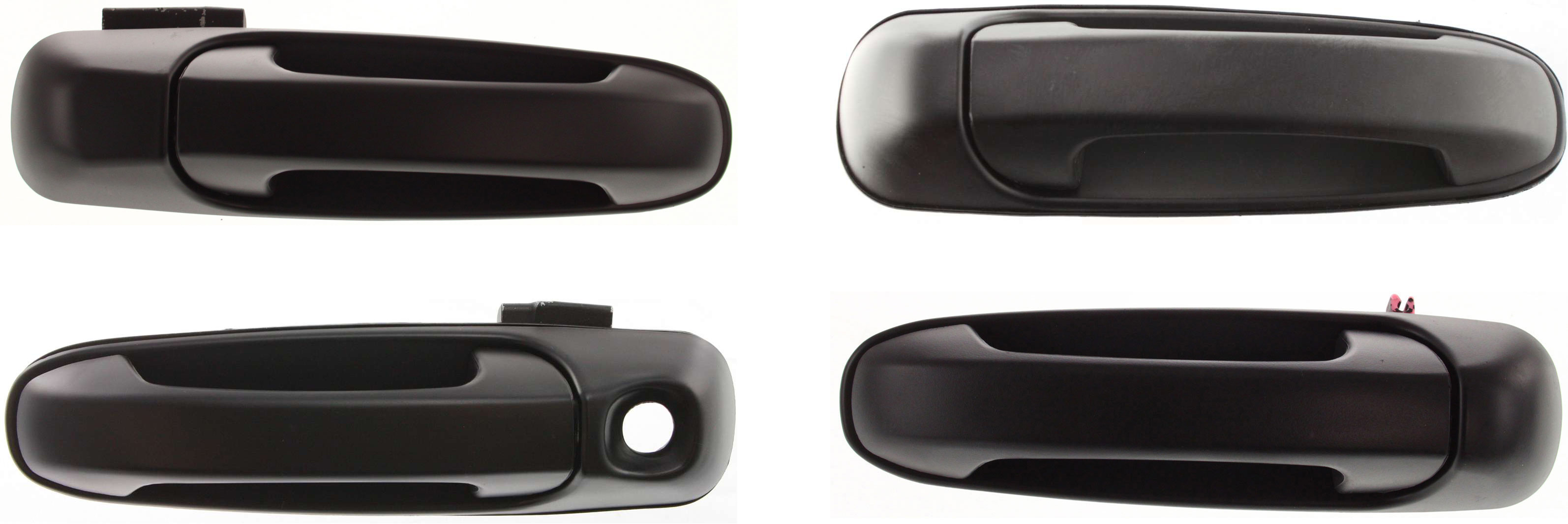 AM GRAND CHEROKEE 99-04 LIBERTY 02-07 FRONT AND REAR EXTERIOR DOOR HANDLE RH AND LH Smth Black SKU SET ARBJ462115-4 Partslink CH1311116 CH1310116 CH1521106 CH1520106 OEM QR38DX8AB 5GG27DX8AA 5FW46DX8A