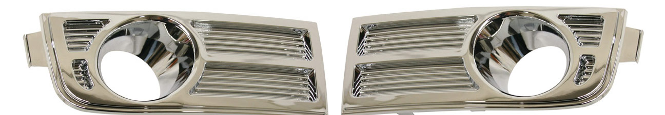 AM MKX 07-10 FRONT FOG LAMP MOLDING RH AND LH Chrome SKU SET ARBL107505 Partslink FO2599102 FO2598102 OEM 7A1Z17E810A 7A1Z17E811A