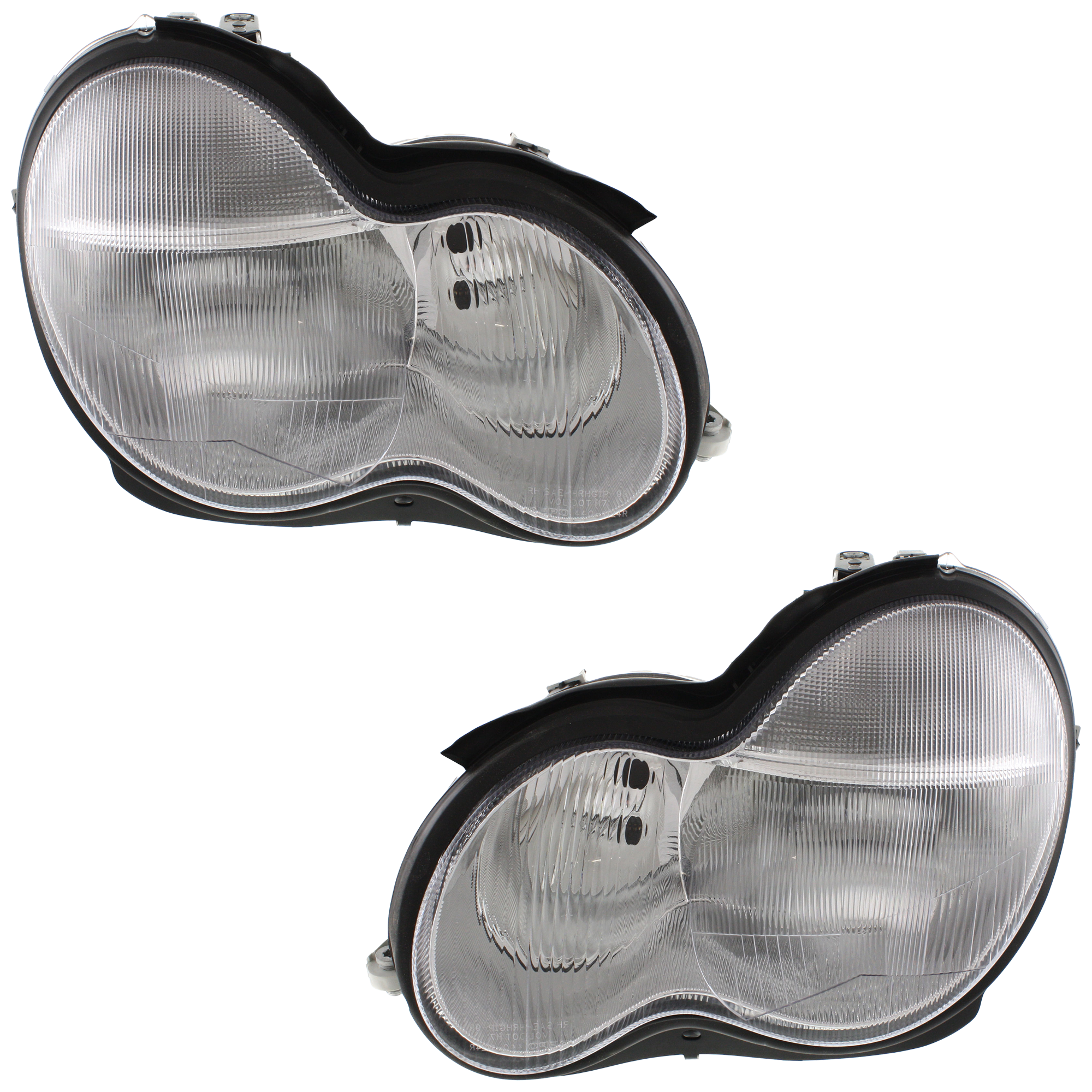 AM C CLASS 01-07 HEAD LAMP RH AND LH Lens and Housing w o Bulb and Ballast HID Xenon 203 Chassis Sedan SKU SET ARBM100105