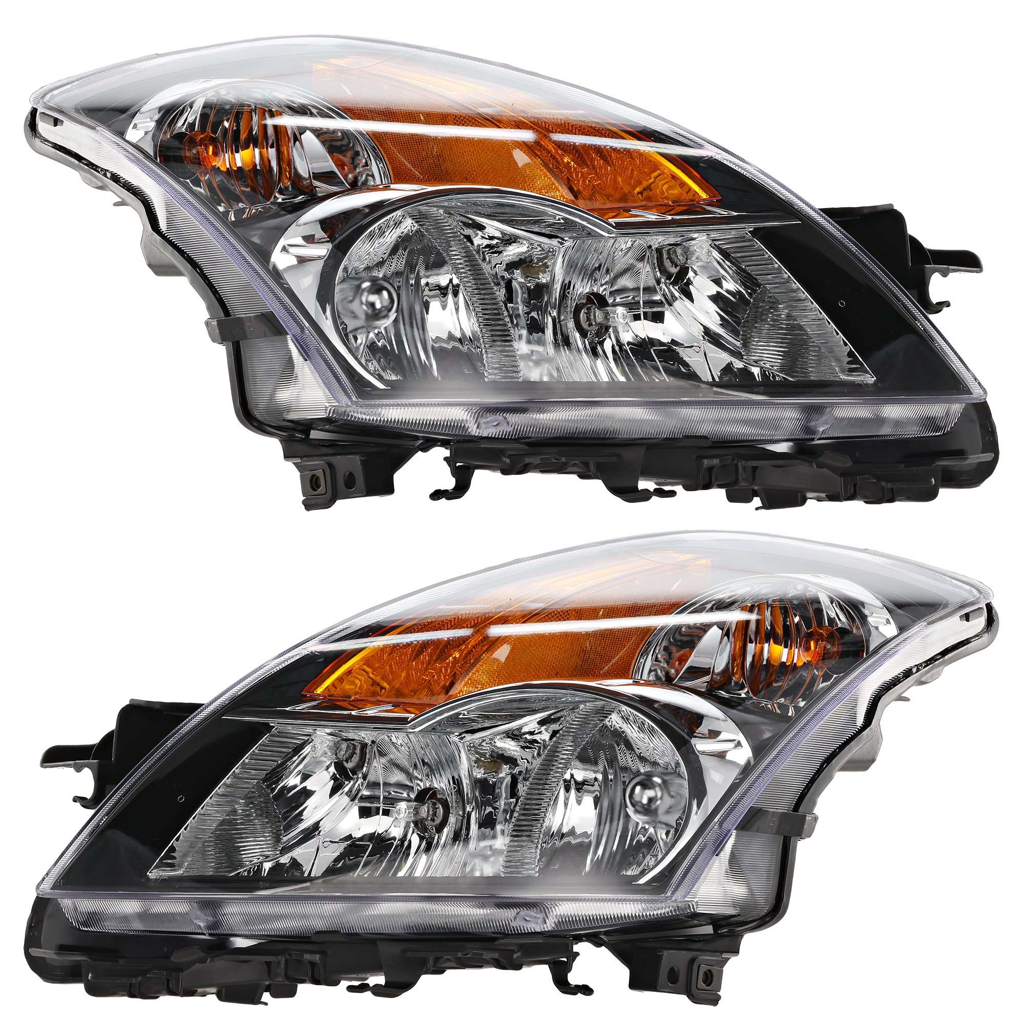 AM ALTIMA 07-09 HEAD LAMP RH AND LH Assembly Halogen Sedan Hybrid SKU SET ARBN100103 Partslink NI2502187 NI2503187 OEM 26060JA00B 26010JA00B