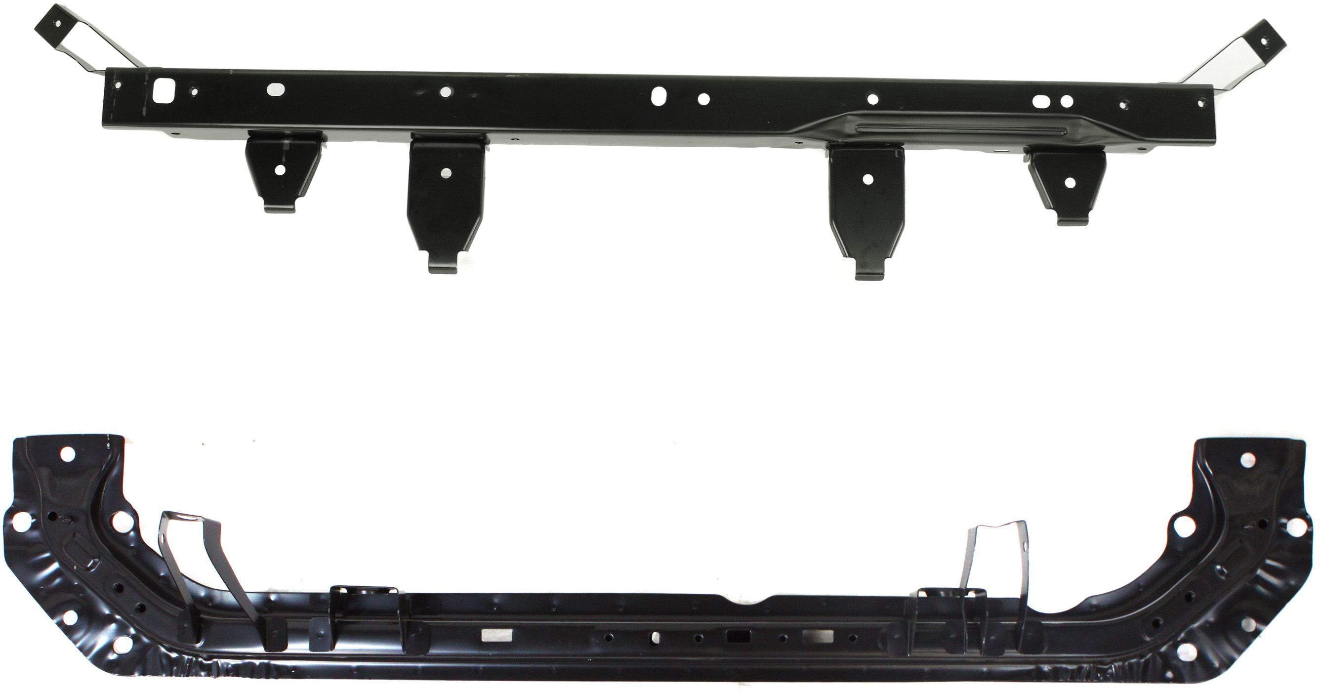 AM ROGUE 08-13 ROGUE SELECT 14-15 RADIATOR SUPPORT Set of 2 Upper and Lower Tie Bar SKU SET ARBN250103 Partslink NI1225180 NI1225181 OEM 62511JM00A 62530JM00A