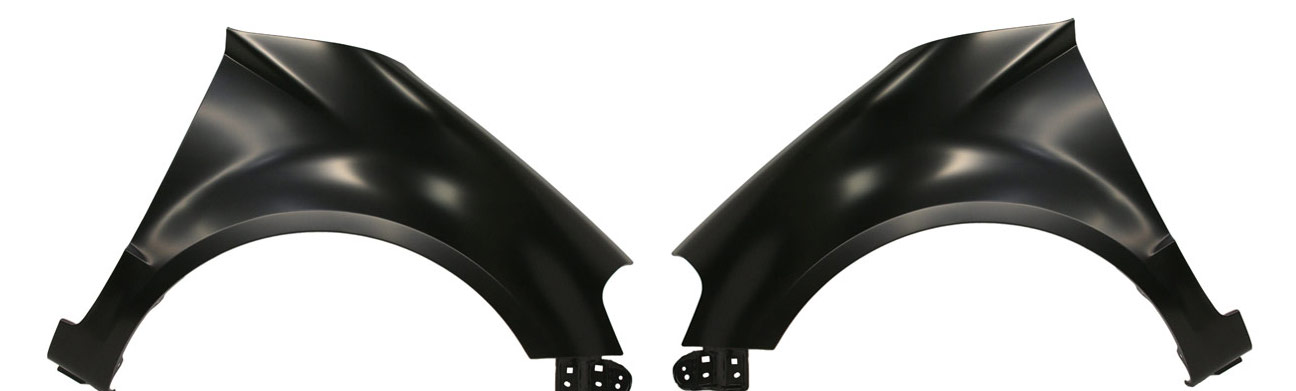AM SX4-08-13 FRONT FENDER RH AND LH Primed Sedan w o Side Lamp and Flare Hole Steel SKU SET ARBS220105 Partslink SZ1241124 SZ1240124 OEM 5760080870-5770080820