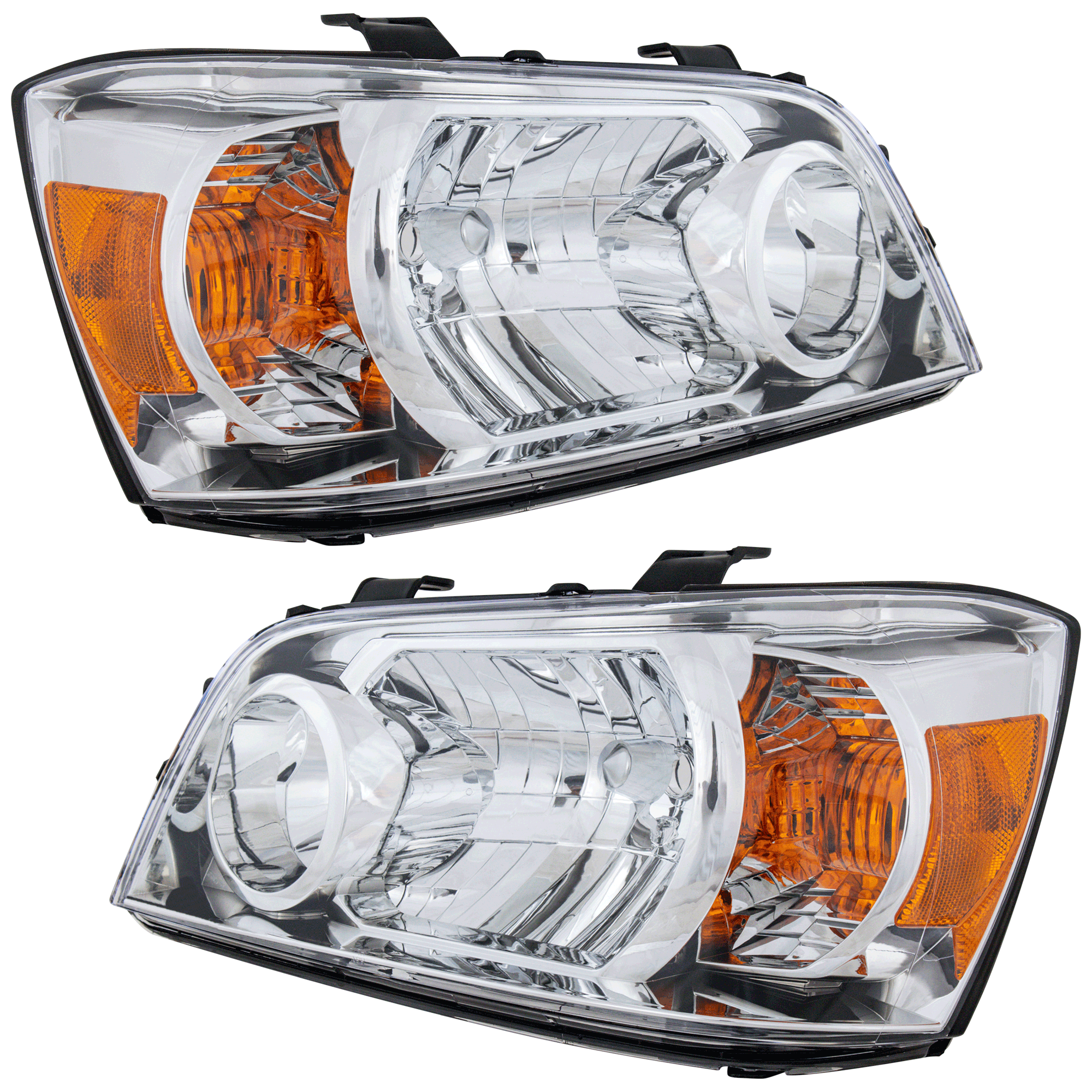 AM HIGHLANDER 07-07 HEAD LAMP RH AND LH Lens and Housing SKU SET ARBT100107 Partslink TO2518111 TO2519111 OEM 8117048550-8113048550