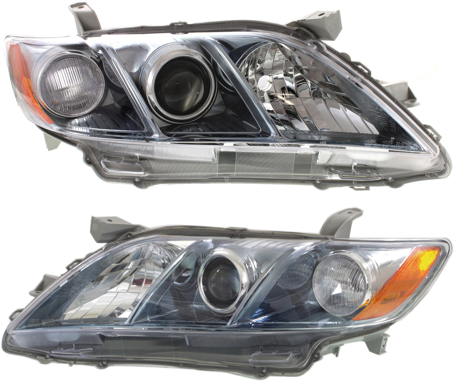 AM CAMRY 07-09 HEAD LAMP RH AND LH Lens and Housing Hybrid Model Japan Built Vehicle SKU SET ARBT100109 Partslink TO2502174 TO2503174 OEM 8117033662-8113033662
