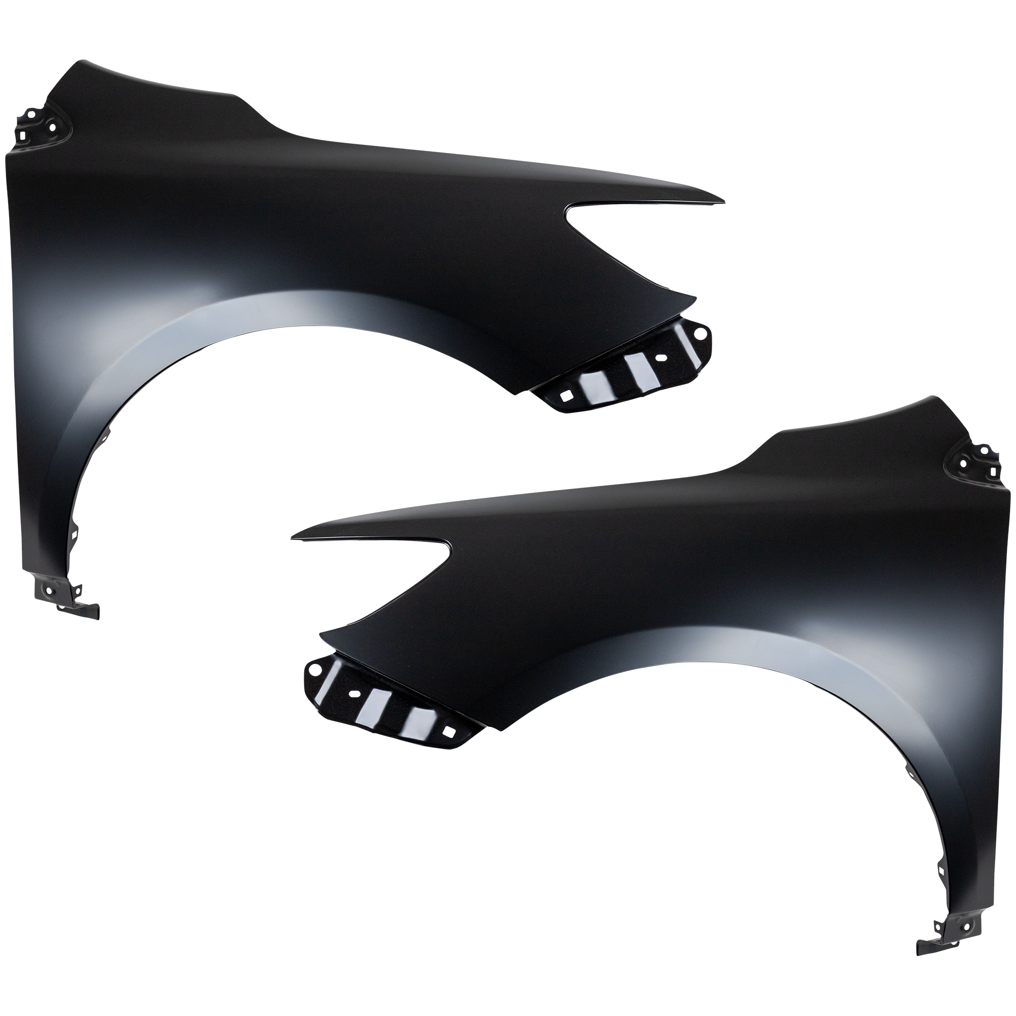 AM COROLLA 09-13 FRONT FENDER RH AND LH w o Signal Light Hole Steel CAPA SKU SET ARBT220101Q Partslink TO1240224C TO1241224C OEM 5380112A70-5380212A70