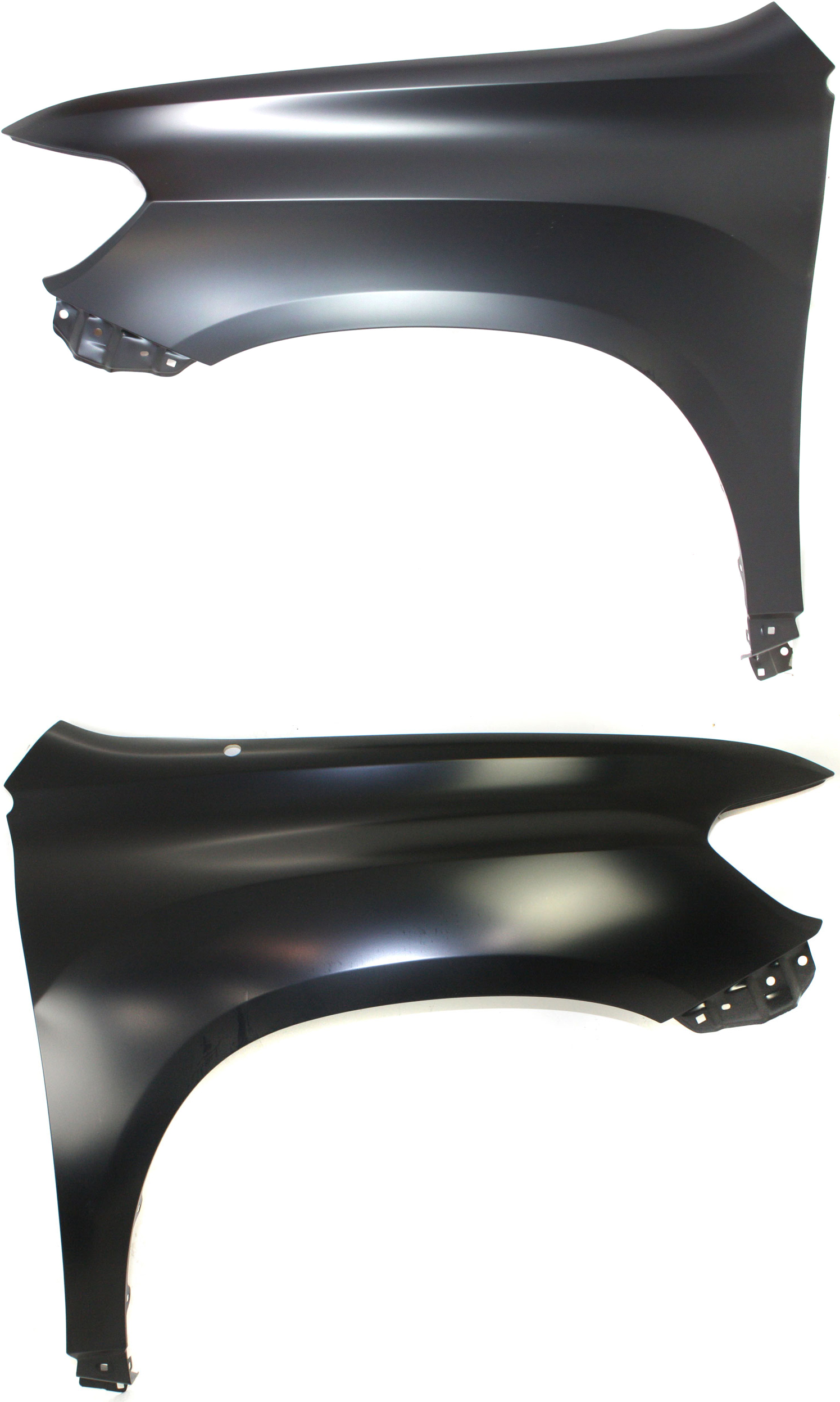 AM HIGHLANDER 08-10 FRONT FENDER RH AND LH Primed w Antenna Hole SKU SET ARBT220109 Partslink TO1241220 TO1240219 OEM 538010E030-538020E030