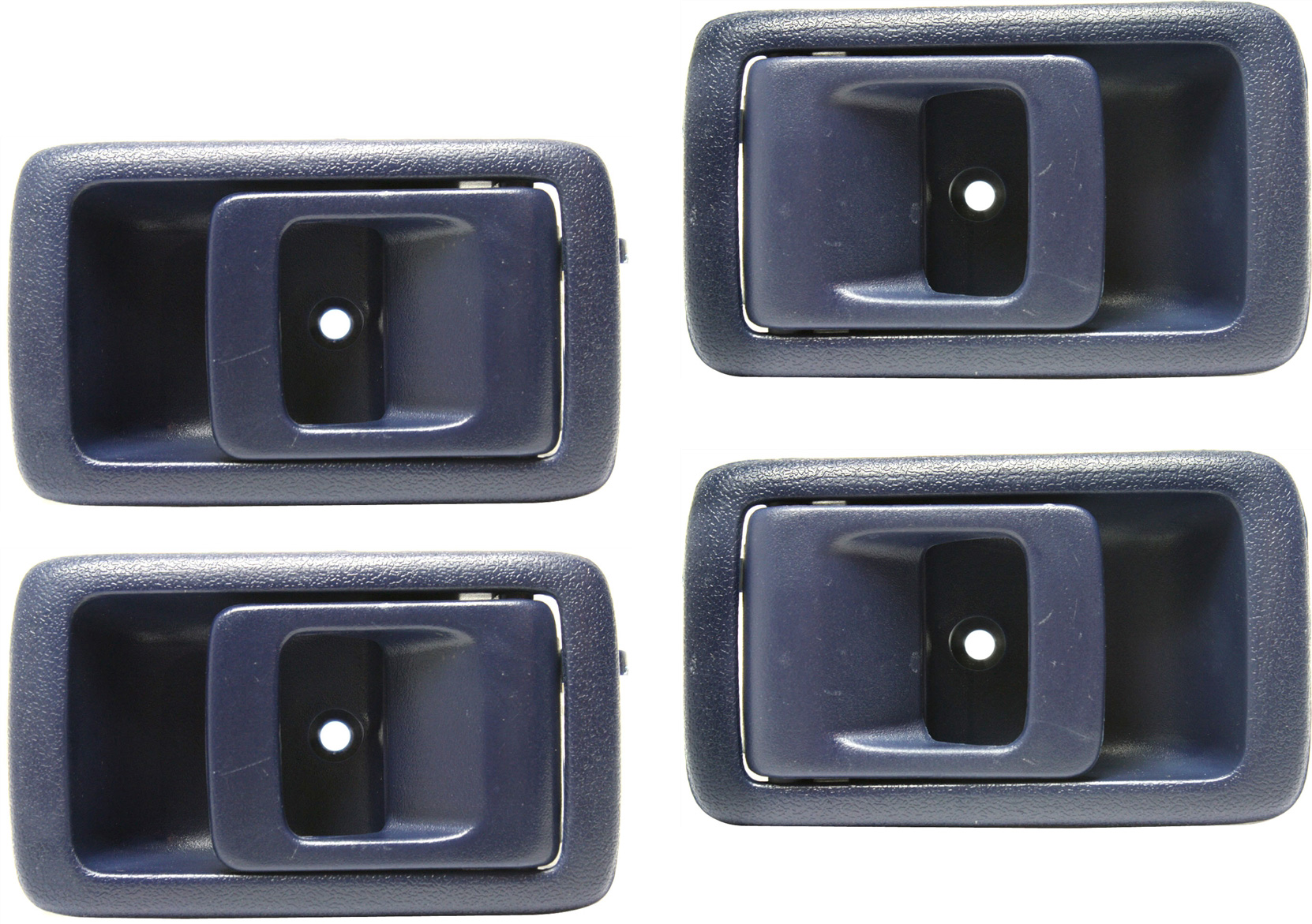 AM CAMRY 87-91-4RUNNER 96-02 TACOMA 01-04 FRONT AND REAR DOOR HANDLE RH AND LH Set of 4 Inside Textured Blue SKU SET ARBT462129-4 Partslink TO1353112 TO1352112 OEM 6920532020J 6920510070B0-69206