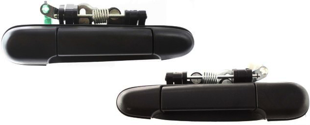 AM TERCEL 91-94 REAR EXTERIOR DOOR HANDLE RH AND LH Textured Black SKU SET ARBT491301 Partslink TO1521107 TO1520107 OEM 6923016050-6923016020-69240160