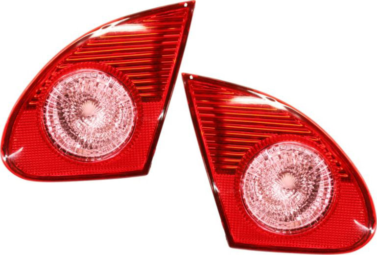 AM COROLLA 03-08 TAIL LAMP RH AND LH Inner Lens and Housing SKU SET ARBT730105 Partslink TO2887102 TO2886102 OEM 8167102030-8168102030