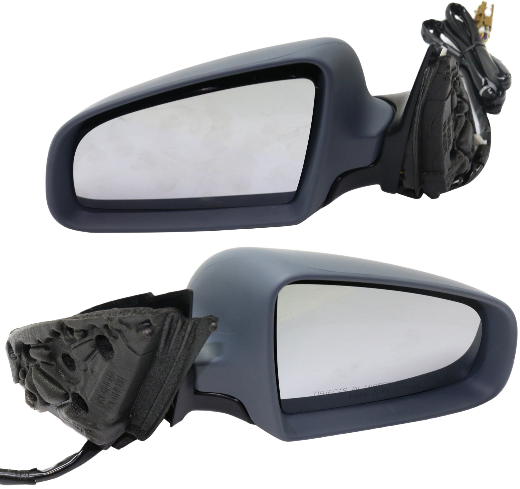 AM A4 RS4 S4-02-08 MIRROR RH AND LH Power Power Folding Heated Paintable w Memory Convertible Sedan Wagon SKU SET AU01ER OEM 8E1858531AC01C PFM 8E1858532AC