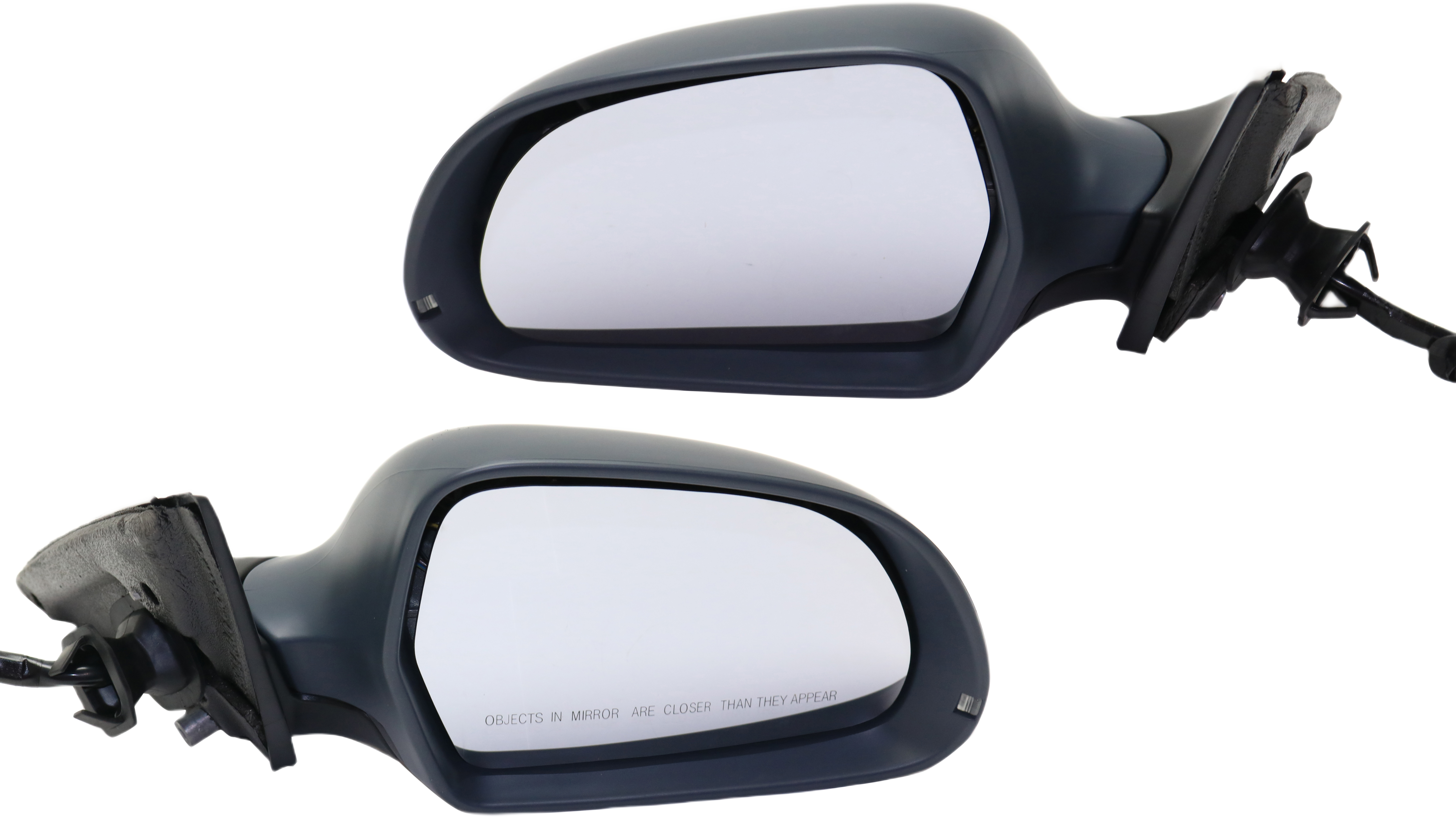 AM A4-09-09 MIRROR RH AND LH Power Manual Folding Heated Paintable w Memory and Signal Light w o Auto Dimming Sedan Wagon SKU SET AU03ER S Partslink AU1320138 AU1321138 OEM 8K1857409J01C PFM 8K1857410J01