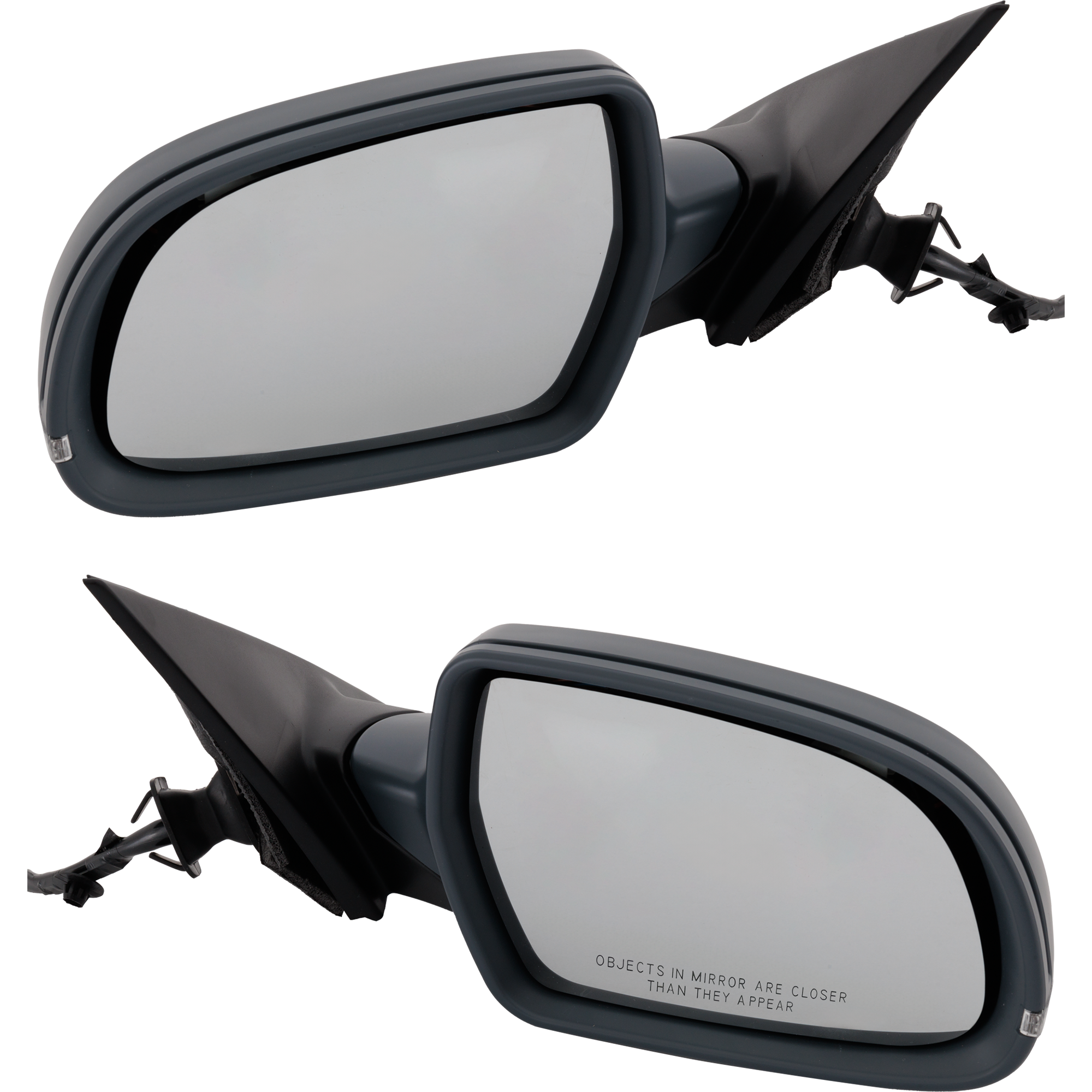 AM A4 S4-12-16 MIRROR RH AND LH Power Power Folding Heated Paintable No Auto dimming w Memory and Signal Light No BSD Sedan Wagon SKU SET AU06ER S Partslink AU1320141 AU1321141 OEM 8K1857409AJ01C PFM 8K1857410AJ