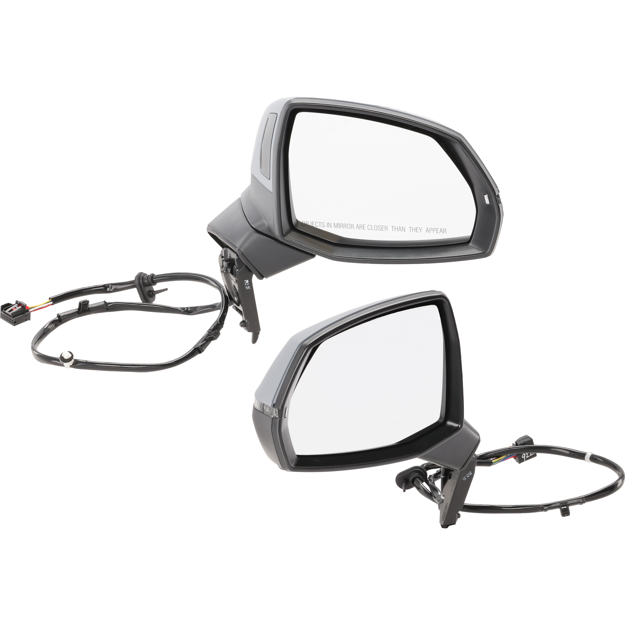 AM Q5 SQ5-18-24 MIRROR RH AND LH Power Heated Manual Folding Paintable w Blind Spot Detection No Memory Auto Dimming and Side View Camera SKU SET AU1010ER Partslink AU1320152 AU1321152 OEM 80B857409C9B9 PFM 80B857410B9B