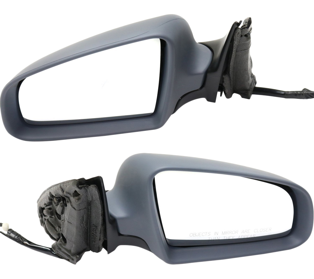AM A4-02-08 MIRROR RH AND LH Power Manual Folding Heated Paintable No Memory SKU SET AU15ER Partslink AU1320106 AU1321106 OEM 8E1858531AA01C 8E1858532AA01C