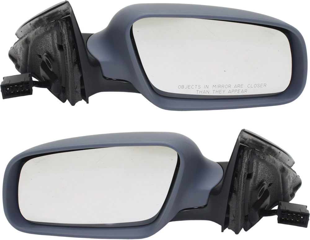 AM A6-00-04 MIRROR RH AND LH Power Manual Folding Heated Paintable w o Auto Dimming and Memory SKU SET AU22R Partslink AU1321110 AU1320110 OEM 4B1858532BF3FZ PFM 4B1858531BB
