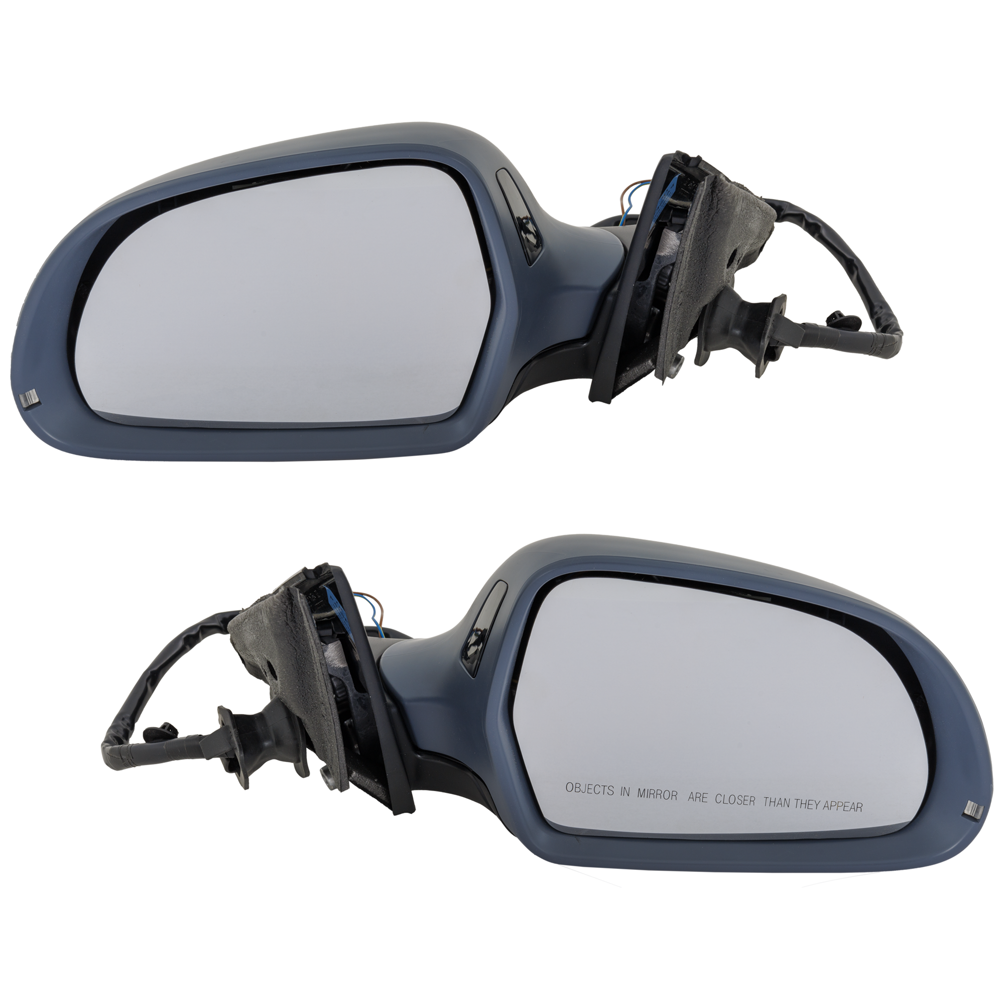 AM A4 S4-09-16 MIRROR RH AND LH Power Power Folding Heated Paintable w Signal Light No Auto dimming and Memory with Blind Spot Light in Housing A4 ALLROAD 13-16 SKU SET AU40ER S Partslink AU1320149 AU1321149 OEM 8K1857409E01C 8T0857535C 8F085
