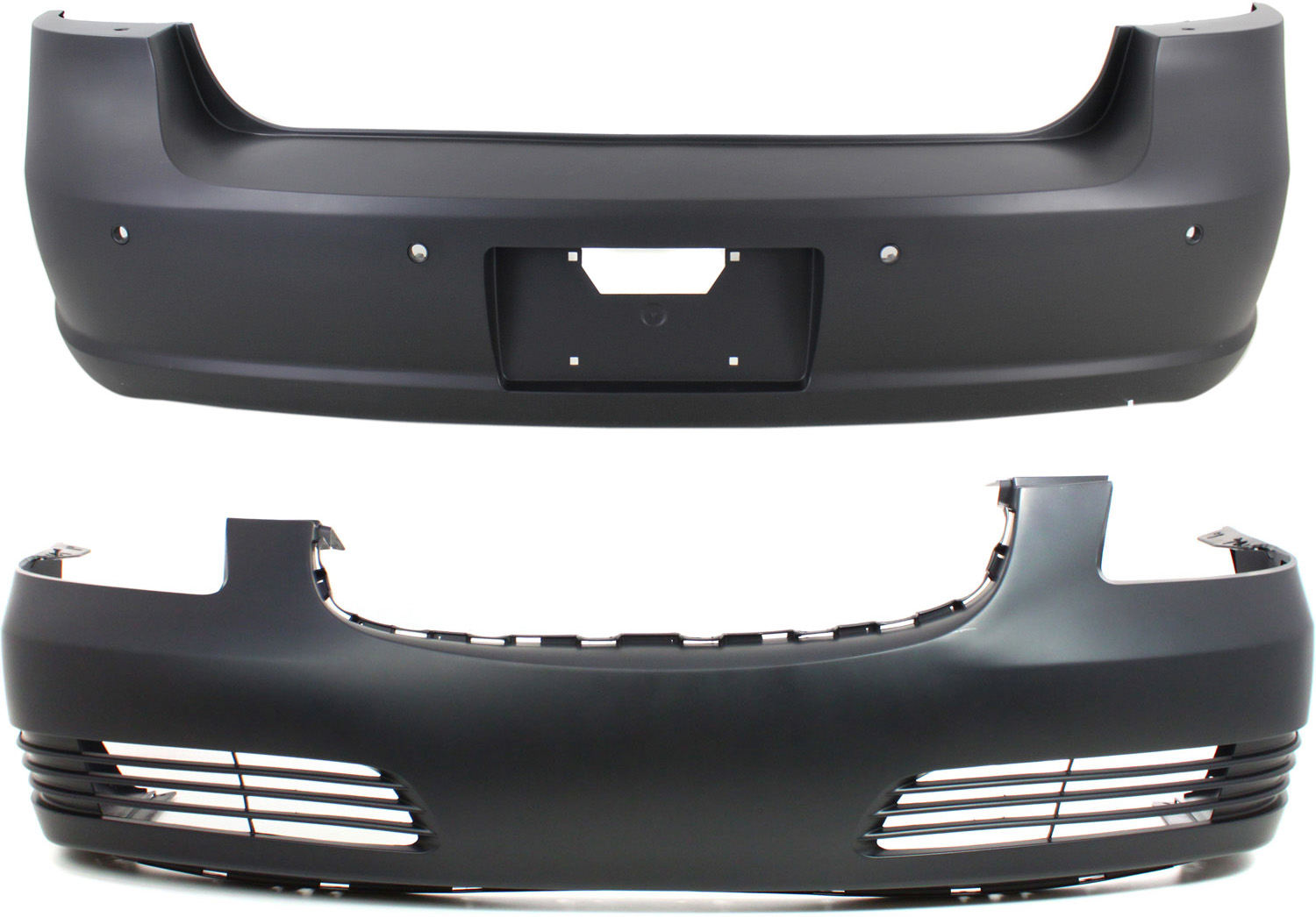 AM LUCERNE 06-07 FRONT AND REAR BUMPER COVER Assembly Primed CXL 06-07 CX 06-7 Model SKU SET B010334P 2 Partslink GM1000822 GM1100774 OEM 19121118-20827013