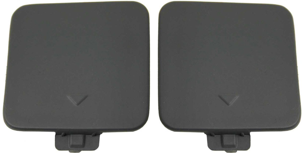 AM 5 SERIES 04-10 FRONT BUMPER TOW HOOK COVER Set of 2 Bracket Sedan Wagon w o M Pkg SKU SET B014601 Partslink BM1029112 OEM 51117111787