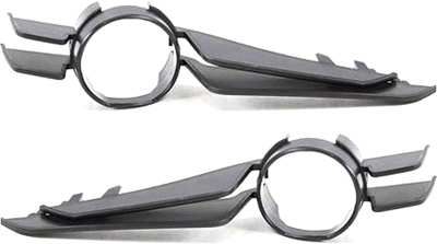 AM 3 SERIES 00-03 FRONT FOG LAMP MOLDING RH AND LH Primed Convertible Coupe To 3-03 SKU SET B015503 Partslink BM1039102 BM1038102 OEM 51118204358-51118204357