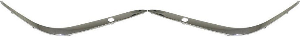 AM 7 SERIES 95-1 FRONT BUMPER MOLDING RH AND LH Outer Chrome SKU SET B016115 Partslink BM1046104 BM1047104 OEM 51118168105-51118168106