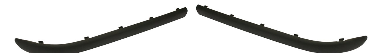 AM 3 SERIES 02-05 FRONT BUMPER MOLDING RH AND LH Impact Strip Black w o Sport Pkg. Sedan SKU SET B016147 Partslink BM1046114 BM1047114 OEM 51117030607-51117030608