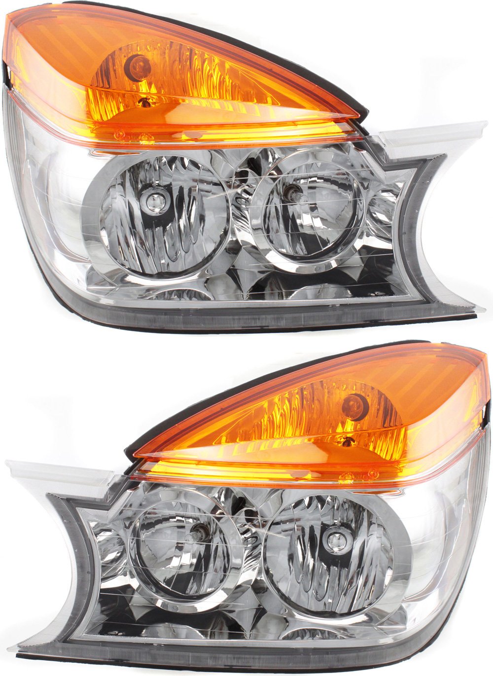 AM RENDEZVOUS 02-03 HEAD LAMP RH AND LH Assembly Halogen SKU SET B100117 Partslink GM2502226 GM2503226 OEM 12335569-12335570