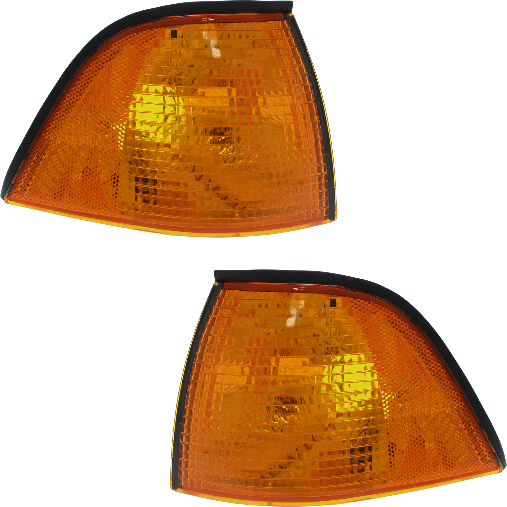 AM 3 SERIES 92-99 CORNER LAMP RH and LH Park Signal Light Lens and Housing Coupe Convertible SKU SET B104101 Partslink BM2520107 BM2521107 OEM 63138353283-63138353284