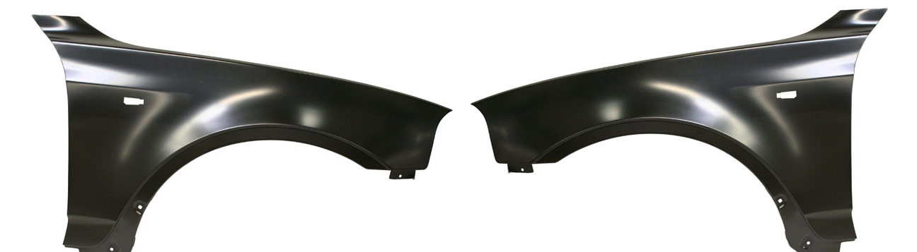 AM X3-05-10 FRONT FENDER RH AND LH Primed Steel SKU SET B220135 Partslink BM1241140 BM1240140 OEM 41353405922-41353405921