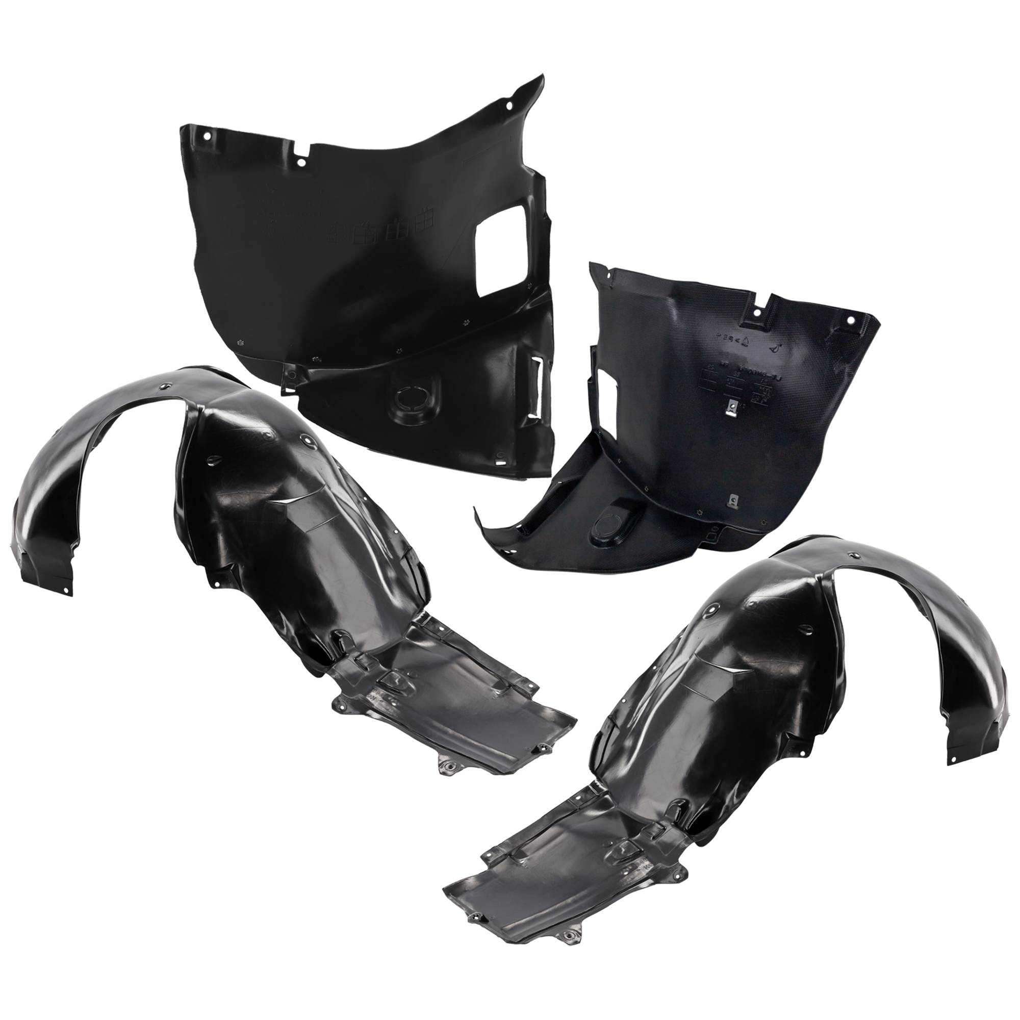 AM 320I 01-05 FRONT FENDER LINER RH AND LH Front and Rear Section SKU SET B222109-4
