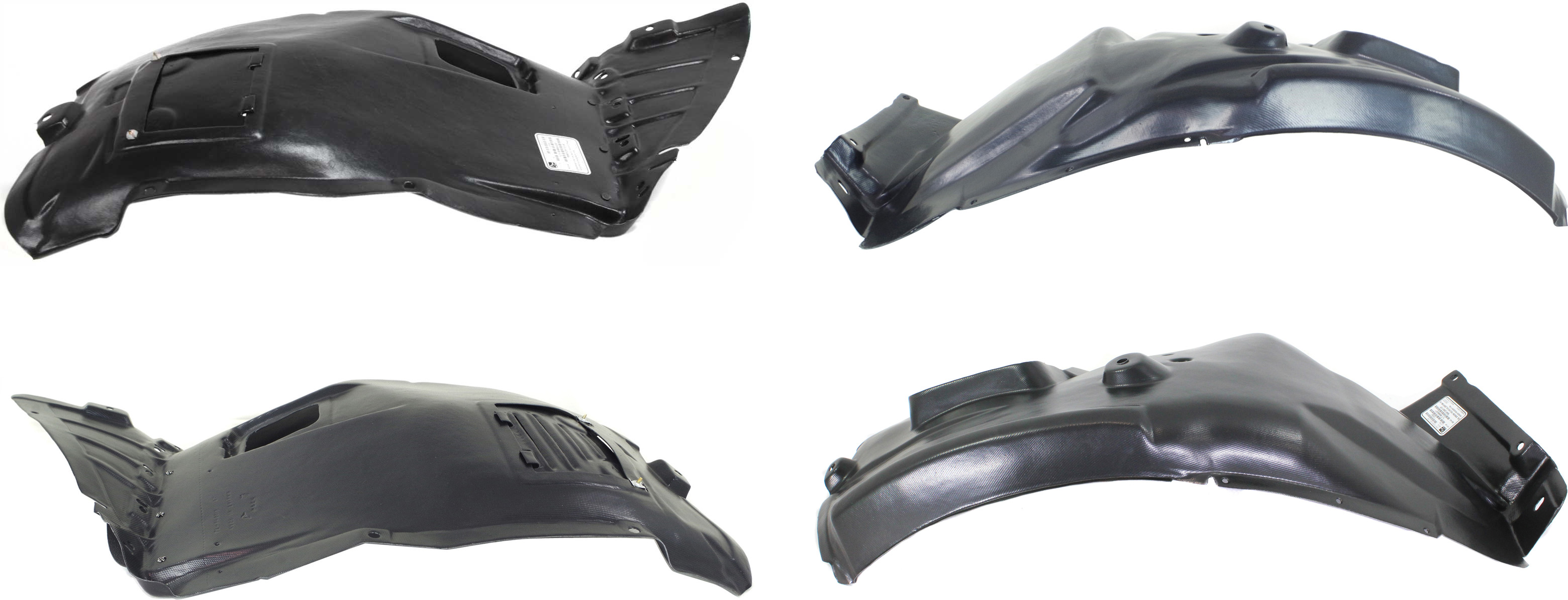 AM 3 SERIES 06-12 FRONT FENDER LINER RH AND LH Front and Rear Section Sedan Wagon SKU SET B222141-4 OEM 51717059377 PFM 51717059378 PF