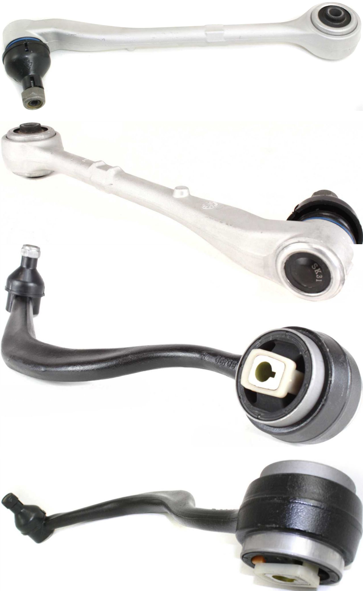 AM 7 SERIES 95-01 FRONT CONTROL ARM RH AND LH Lower Frontward and Rearward with Ball Joint and Bushing SKU SET B281511-4 OEM 31121142088-31121142087-311211