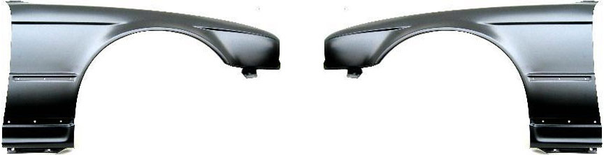 AM 5 SERIES 89-95 FRONT FENDER RH AND LH Primed w o Lamp SKU SET B30 Partslink BM1240104 BM1241103 OEM 41351946927-41351946928