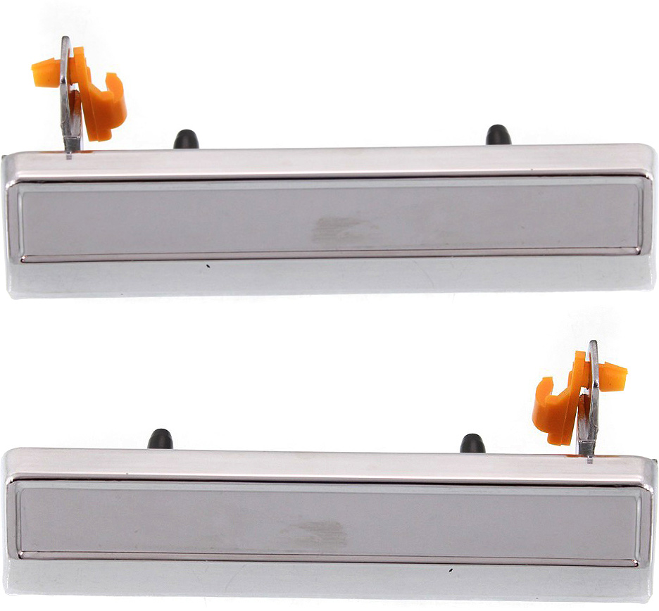 AM CHEVETTE 76-82 S10 BLAZER 83-94 FRONT DOOR HANDLE RH and LH Outside Chrome Metal Zinc SKU SET B462101 Partslink GM1311115 GM1310115 OEM 20111712-20111713