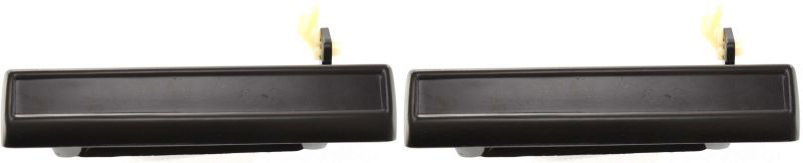 AM CENTURY 82-96 FRONT AND REAR EXTERIOR DOOR HANDLE LH Smooth Black Metal SKU SET B462124-2 Partslink GM1310126 OEM 20332647