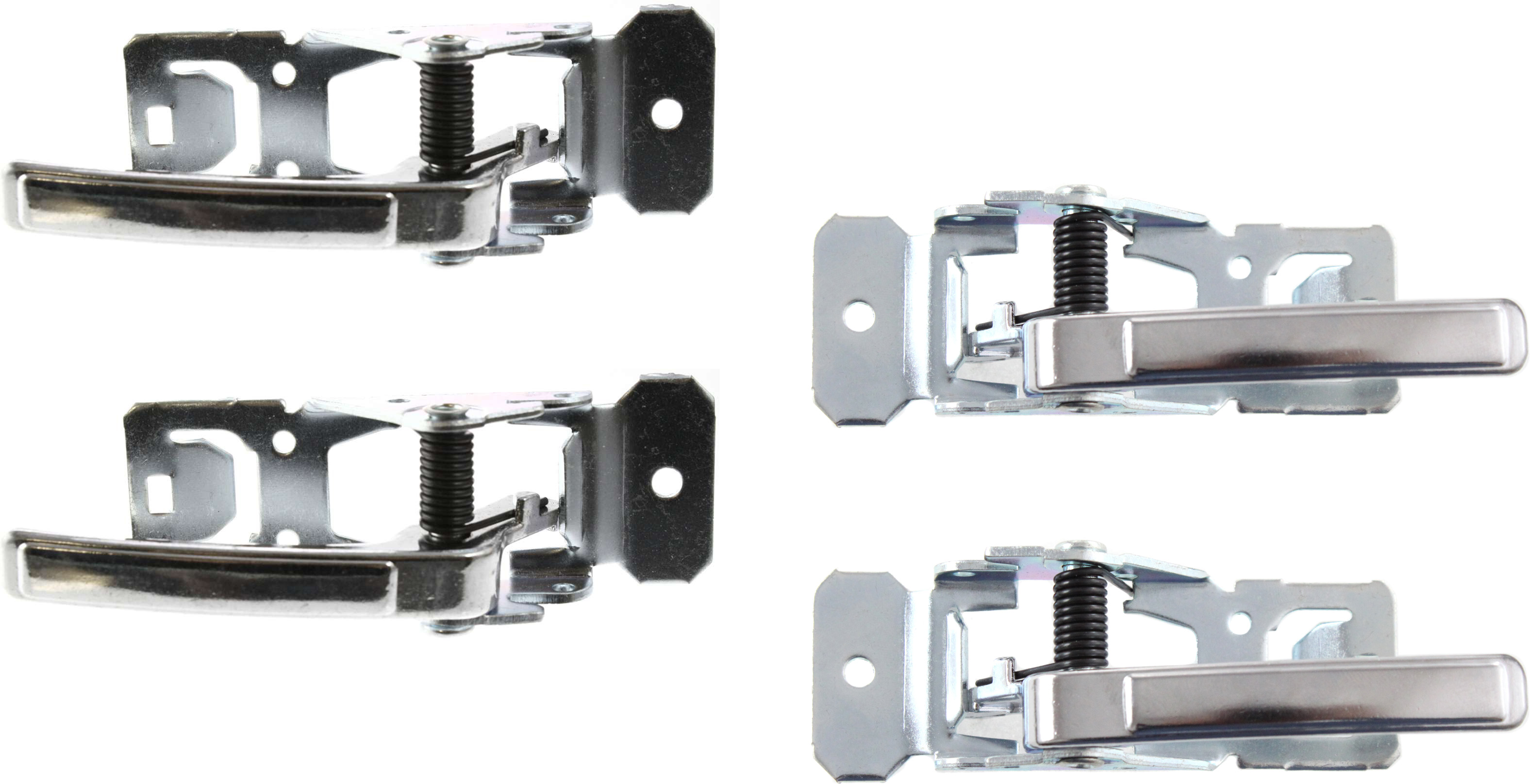 AM SKYLARK 75-91 CENTURY 82-96 FRONT AND REAR INTERIOR DOOR HANDLE RH AND LH w Chrome Lever w o Case SKU SET B462127-4 Partslink GM1353110 GM1352110 OEM 9736730-20610476-20441649-2061