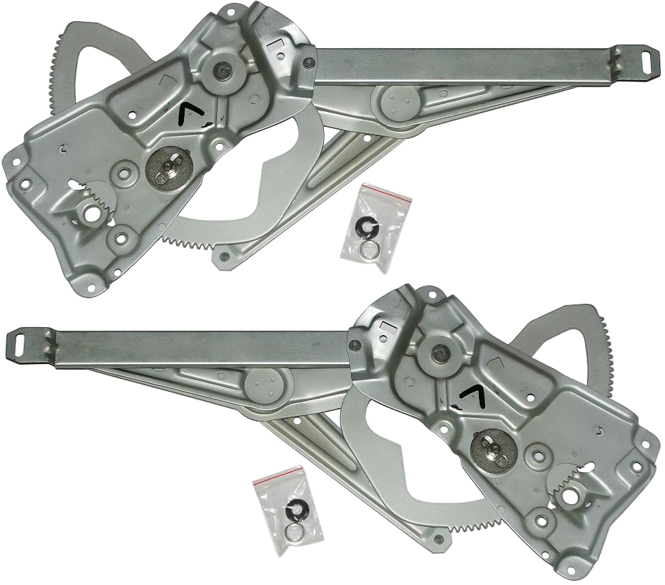 AM 3 SERIES 92-99 FRONT WINDOW REGULATOR RH AND LH Power Without Motor SKU SET B462911 Partslink BM1350102 BM1351102 OEM 51331977609-51331977610