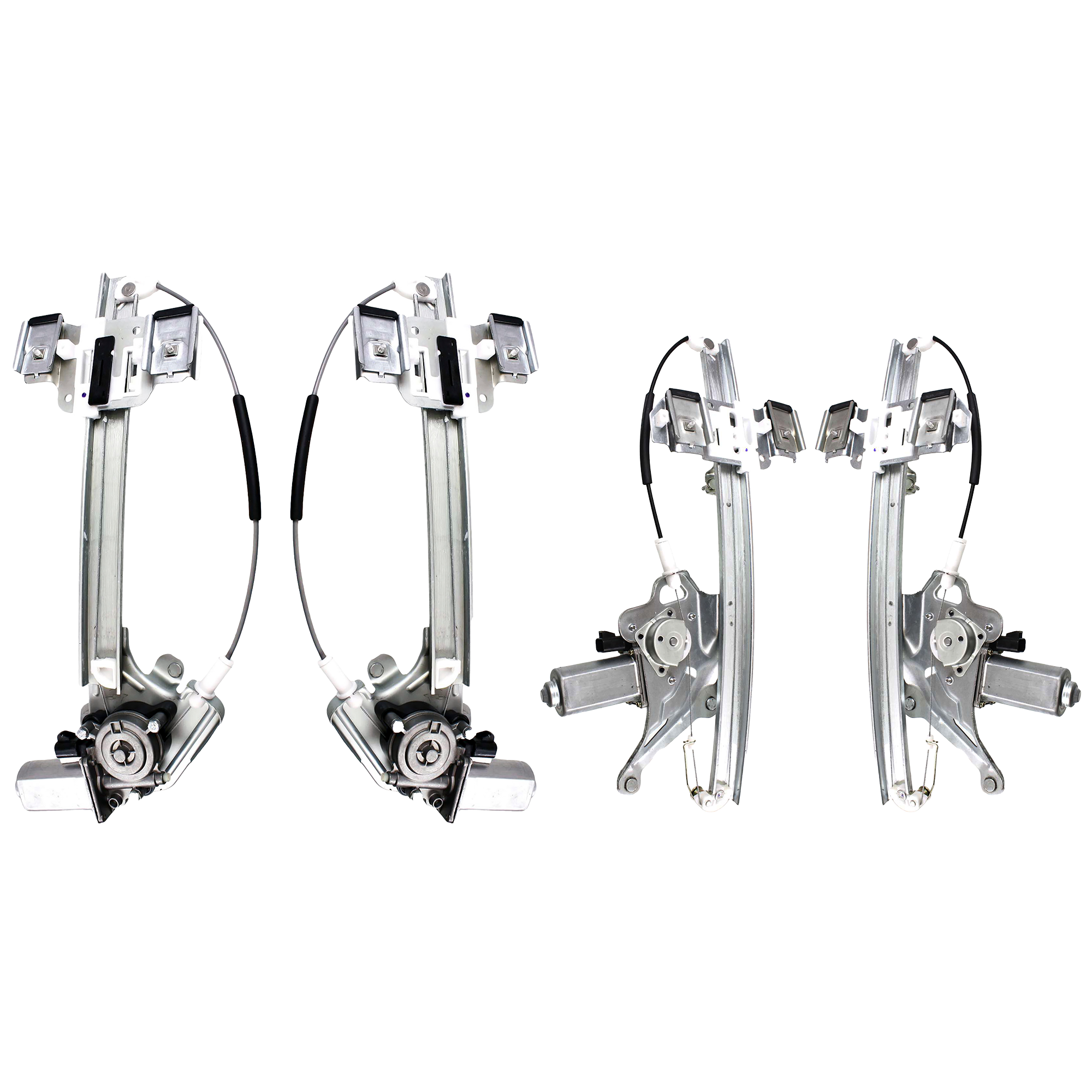 AM LESABRE 00-05 FRONT AND REAR WINDOW REGULATOR RH AND LH Power w Motor SKU SET B462913-4 Partslink GM1350132 GM1351132 GM1550106 GM1551106 OEM 15231240-15231241-15231244-152