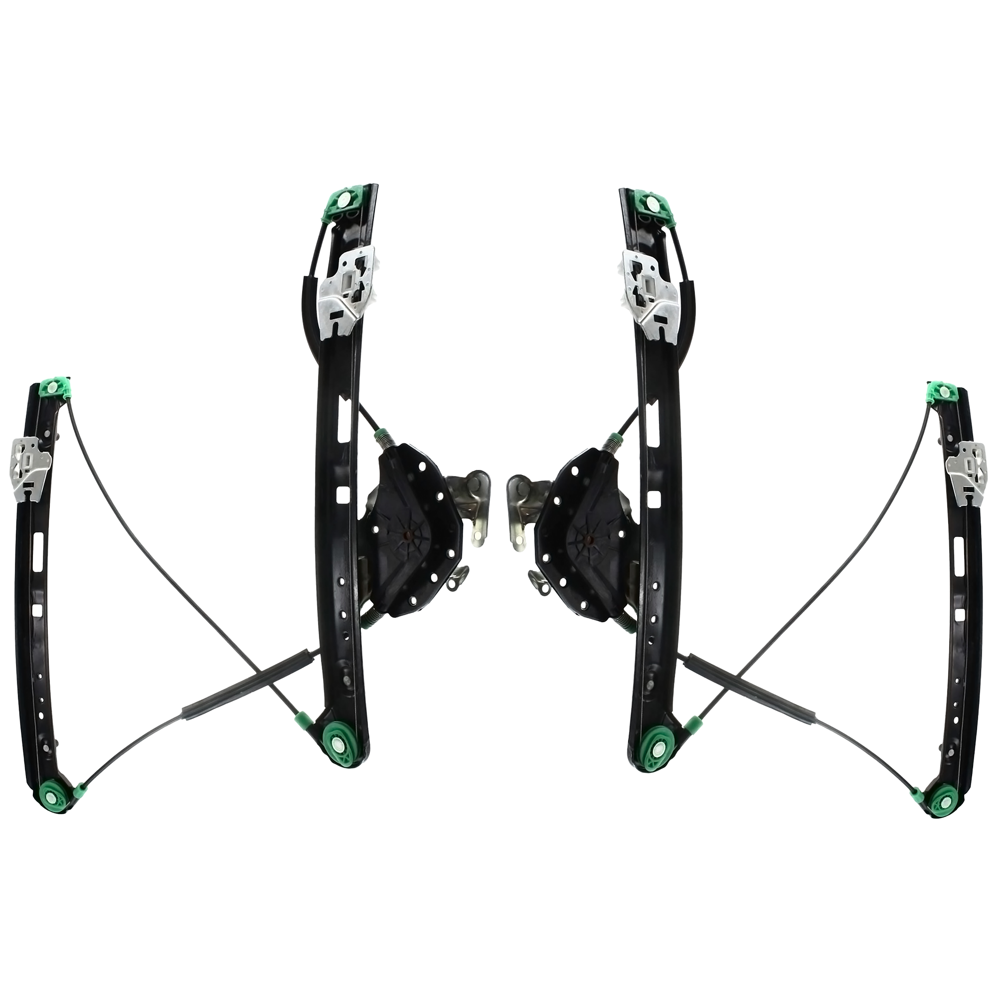 AM 3 SERIES 00-05 FRONT WINDOW REGULATOR RH AND LH Set of 2 Power w o Motor Sedan Wagon SKU SET B462915 Partslink BM1351105 BM1350105 OEM 51337020660-51337020659